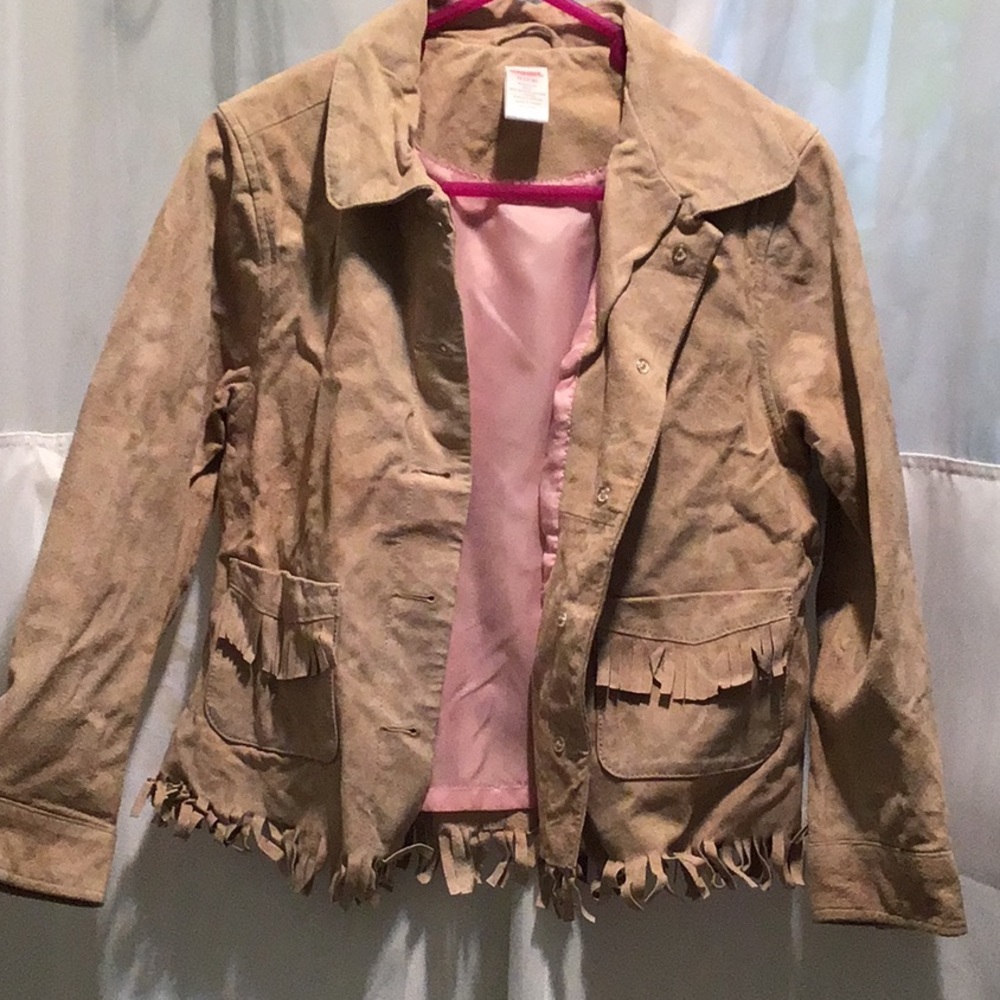 Gymboree leather jacket Suede